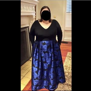 Xscape Plus Size brocade gown size 22W